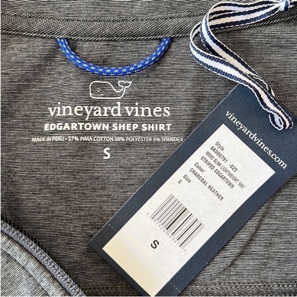 Vineyard Vines‎ Lightweight Edgartown Shep Long Sleeve 1/4 Zip Pullover Shirt - Picture 6 of 10